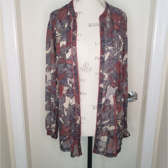 Vintage Anthropologie TieDye Blouse - Picture 6 of 10